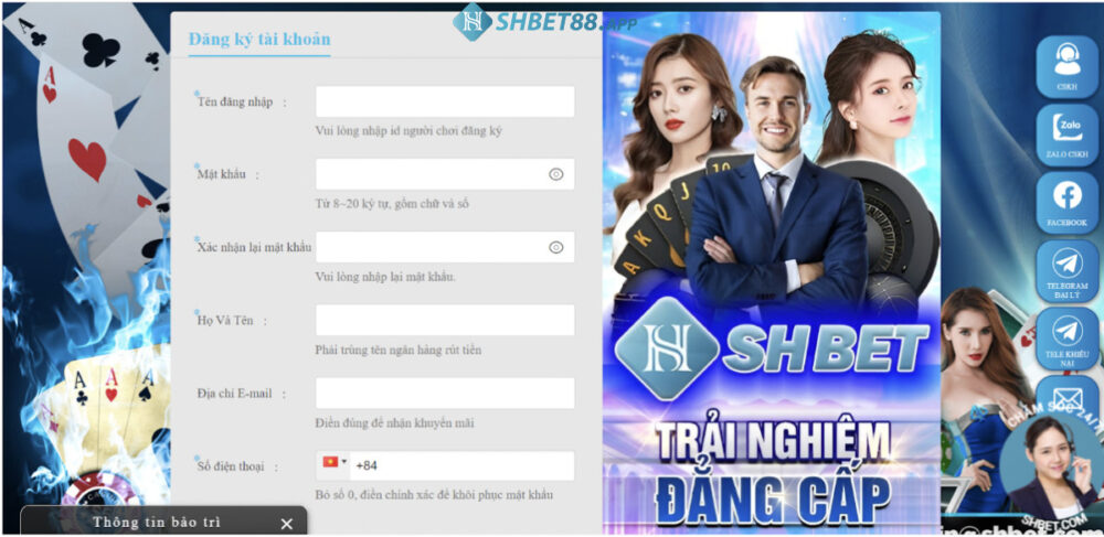 Sảnh Chơi AE Lotto Shbet - Chơi Xổ Số Online Tại Shbet88 16 Giao diện đăng ký tài khoản tại nhà cái Shbet