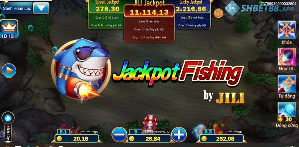 Jackpot Đánh Cá Shbet - Hướng dẫn chơi Jackpot Fishing 17 Jackpot đánh cá có những loại Boss nào?