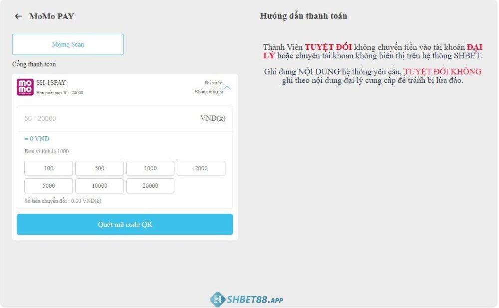 Nạp tiền Shbet ⚡️ Nạp nhanh chóng chỉ trong 30s 28 Nạp tiền thông qua ví điện tử Shebt