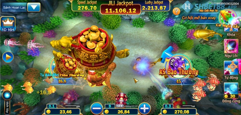 Jackpot Đánh Cá Shbet - Hướng dẫn chơi Jackpot Fishing 16 Những tính năng trong game jackpot đánh cá