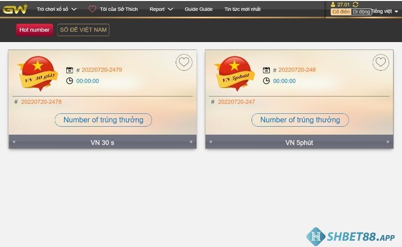 Nằm mơ thấy xe đạp đánh số gì may mắn theo SHBET88 7 Sảnh xổ số GW Lobby