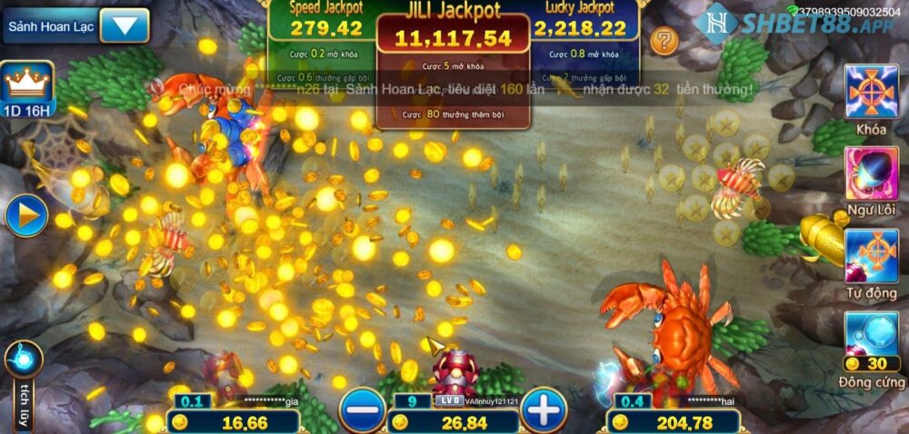 Jackpot Đánh Cá Shbet - Hướng dẫn chơi Jackpot Fishing 18 Vòng quay may mắn trong game jackpot đánh cá