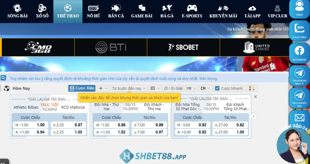 Thể thao BTI SHBET - Tỷ lệ thắng cao tại thể thao Shbet 10 Khám phá chi tiết sảnh game BTI SHBET