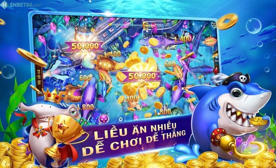 Dragon Fishing Shbet - Bí Quyết Bắn Cá Rinh Tiền Đầy Túi 10 Giao diện game bắn cá Shbet rất đẹp mắt và sinh động
