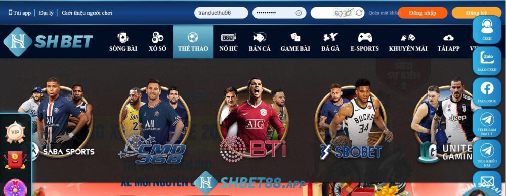 SBOBET SHBET - Sảnh cá cược bóng đá tiên phong hàng đầu 4 Sân chơi thể thao Shbet có gì đặc biệt?